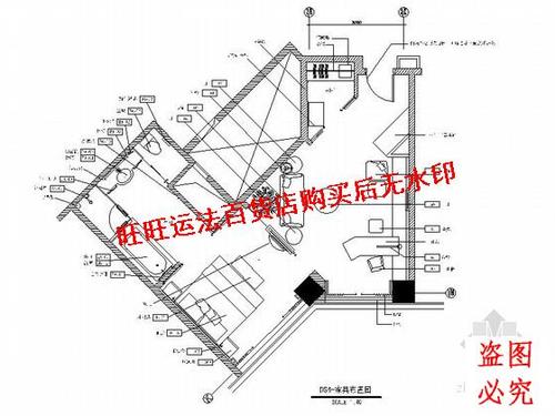 现代套房室内装修装饰设计cad图纸室内设计装修dwg图